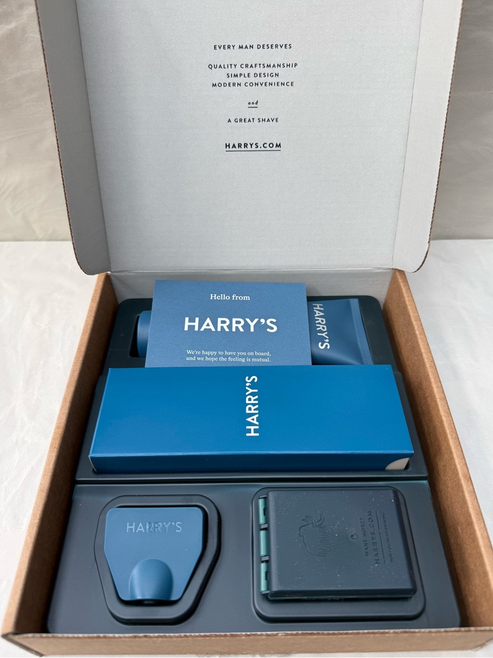 Harry’s- Razor And Shaving Cream Set - Charcoal - New - Men’s - Grooming